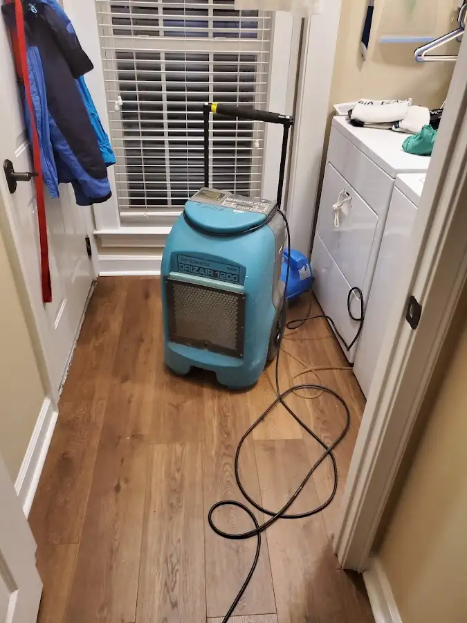 Commercial dehumidifier deployed for Flood Damage Cleanup in Clarkstown