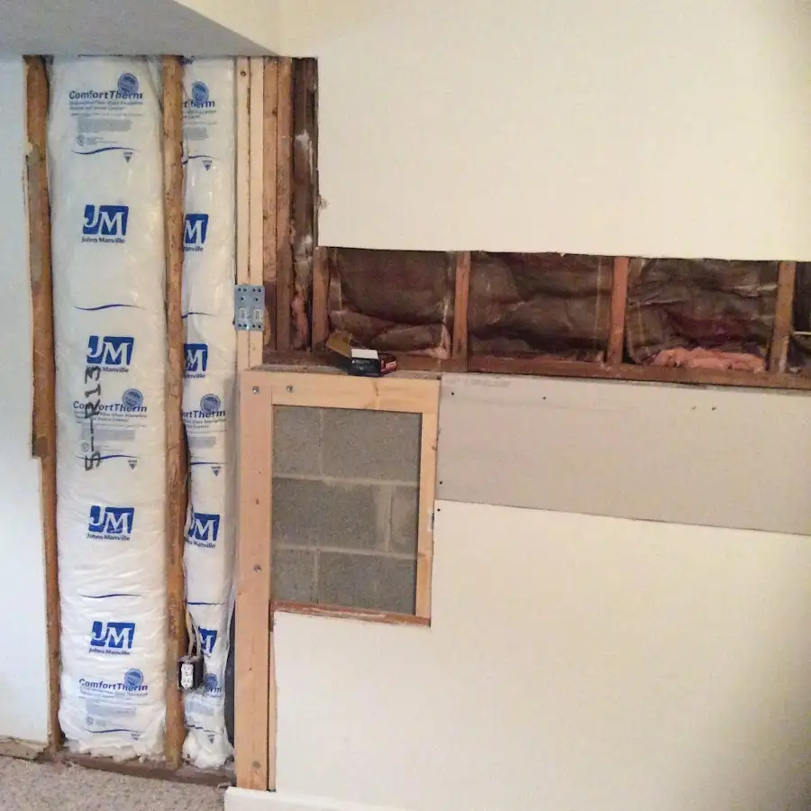 Wall insulation replacement during Structural Drying in Clarkstown